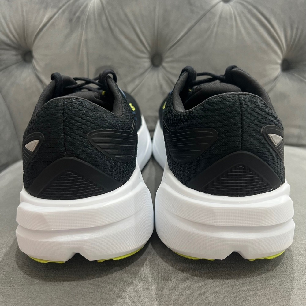 Brooks Ghost Max 3 Running Shoes Mens 12 Black/Navy/Acid Lime Athletic Sneakers - Picture 4 of 11